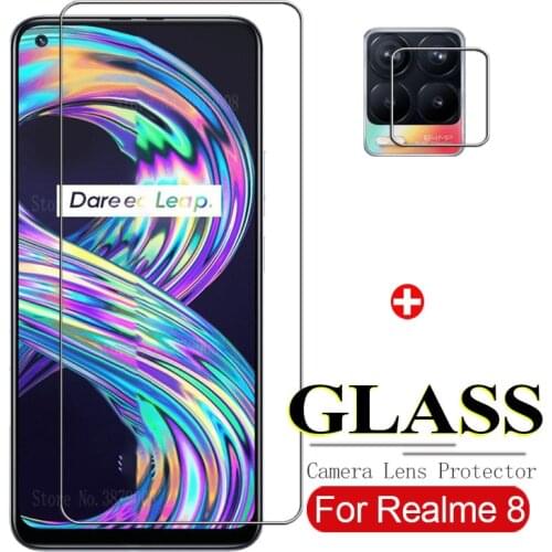 Camera len protector realmi 8 protective glass for realme 8 real me 8 pro 8 full screen protection safety cover sklo film 6.4