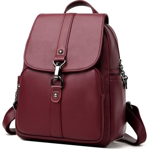 Womens Bag 2021 New Fashion High Quality Female Versatile Shoulder Backpack Feeling Foreign Leisure Girls Backpack for Women