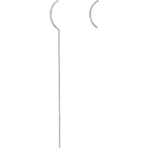 2021 New Asymmetric Long Tassel Drop Earrings for Women Korean Minimalist Metal Hanging Geometric Dangle Earring Fashion Jewelr