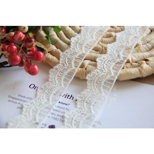 3cm wide,15yards/lot Small Size White Embroidered Lace Trimming Guipure Lace Trims, Free shipping