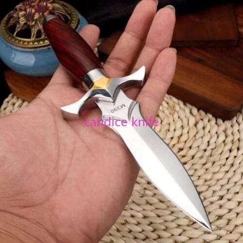 4 Models Damascus/M390 Steel Knife VG10 M390 Blade Sword Soya Excalibur Knife Push Portable Self-defense Survival Tactical Knife