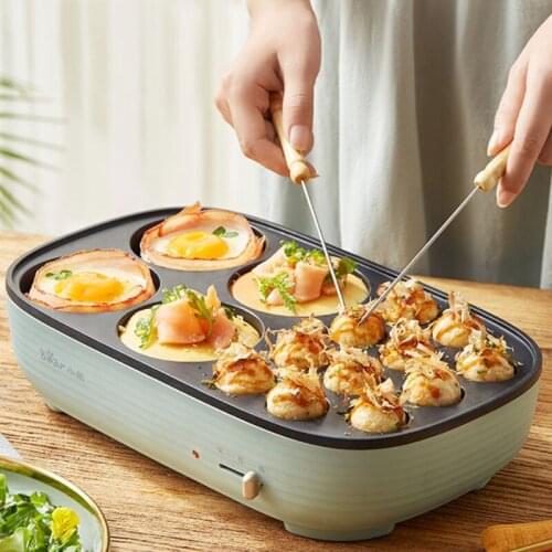 Household Takoyaki Machine Electric Sea Bream Baking Pan Fish Shaped Cake Oven Hot Dog Egg Omelette Bear/ DKL-B07D1