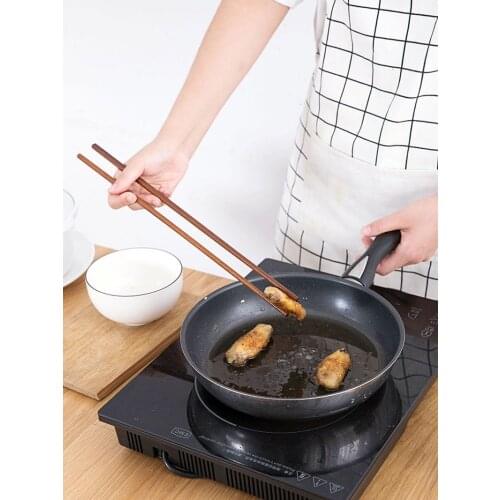 Home bamboo and wood hot pot chopsticks non-slip and mildew-proof household natural lengthened noodles chopsticks fried dough