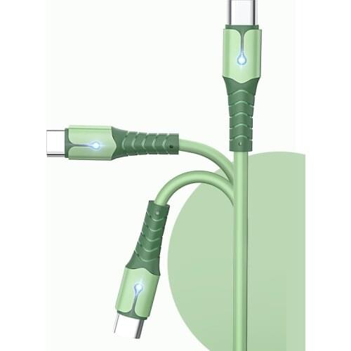 Cable for LG MEIZU For iPhone 12 11 Pro Max X XR 8 SE iPad Liquid Silicone Type C Mobile Phone Cord For Samsung xiaomi huawei