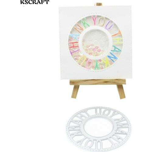 KSCRAFT Thank You Metal Cutting Dies Stencils for DIY Scrapbooking/photo album Decorative Embossing DIY Paper Cards