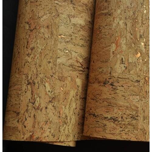 MYWIND 0.91*5.5M/Roll Copper Metallic Autumn Glory Cork Cloud Sea Texture Luxury 3D Design Home Decor Cork Wallpaper