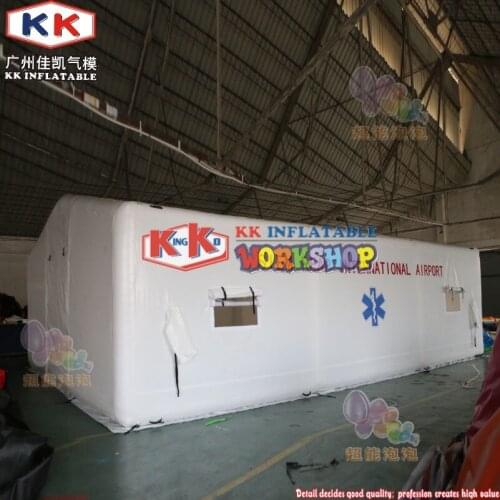 High Quality Airtight Red Cross printed Inflatable Rescue Tent, Inflatable PVC Medical Tent