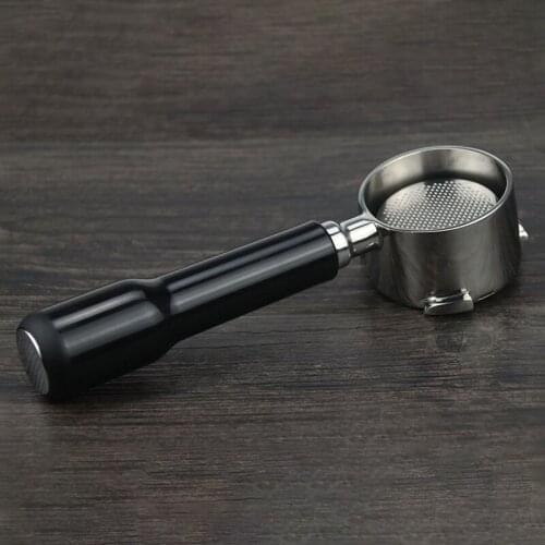 Stainless Steel Professional Espresso Coffee Machine Handle 51MM Bottomless Filter Holder Bottomless For Delonghi ABS Handle