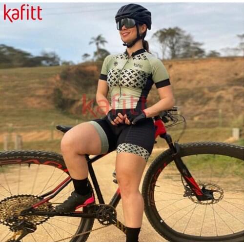 Calfette New Professional Womens Triathlon Outdoor Sportswear Short-sleeved Tight Cycling Suit Jumpsuit Cycling Suit