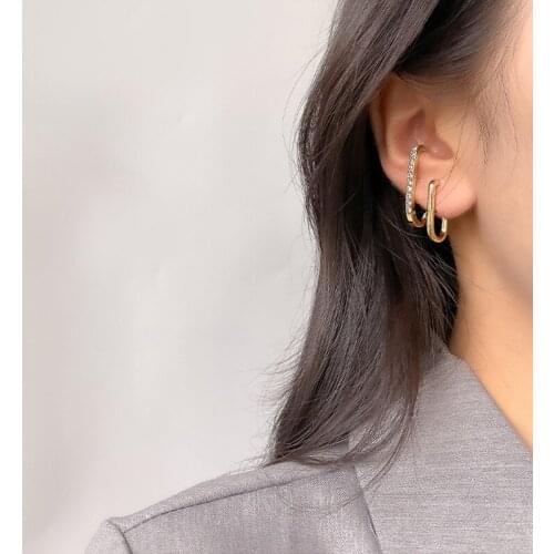 New Trendy CZ Stud Earrings Shiny Earrings For Women Korean Jewelry