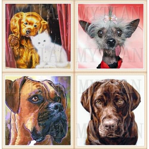 New Arrivals 5D Diamond Painting Lovely Pug Dog animal Full square/round Diamond Mosaic Diamond Embroidery Cross Stitch Gift