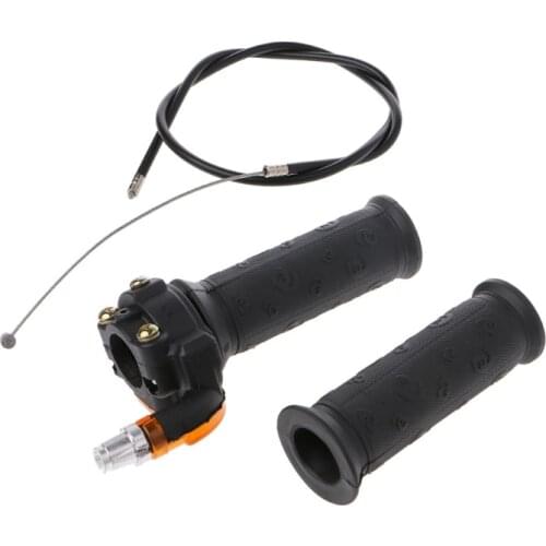 New Twist Throttle Accelerator Grip + Cable For 47cc 49cc Mini Dirt Bike Quad Pocket