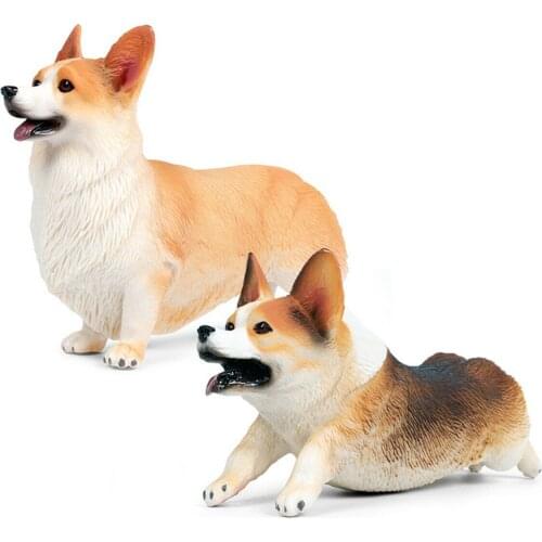 Pembroke Welsh Corgi Figure Dog Pet Animal Model Toy Collector Decor Educational Toys Decoration Kid Birthday Gift
