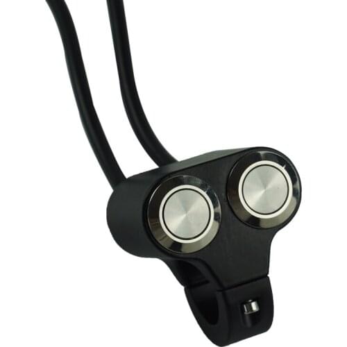 22mm 24mm Handlebar Motorcycle Switches For Scooter Headlight Hazard Brake Fog Light Switch ON/OFF Aluminum Without Light Switch