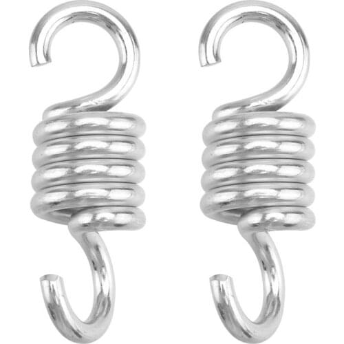 2Pcs Hammock Chair Hanging Porch Swing Spring Heavy Duty Stainless Steel Hammock Swing Hardware Dual Swivel Hooks (6.7mm)