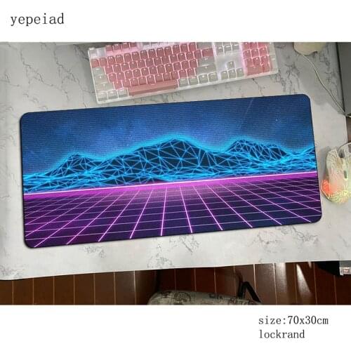 Retro Wave pad mouse present computer gamer mouse pad 900x400mm padmouse big Birthday mousepad ergonomic gadget office desk mats