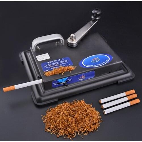 6.5mm/8mm Stainless Steel Manual Cigarette Maker Roller Hand-cranked Tobacco Cigarette Rolling Machine Semi-automatic Smoke Tool