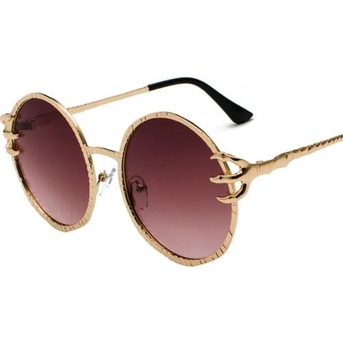 New Claw Designer Sunglasses For Men and Women Retro Fashion Sun Glasses Round Metal Unisex Sunglass UV400 Oculos de Sol