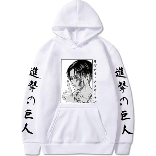 Attack on Titan Hoodie Manga Graphic Print Sweatshirt Vintage Chic Pullover Punk Hip Hop Streetwear Unisex