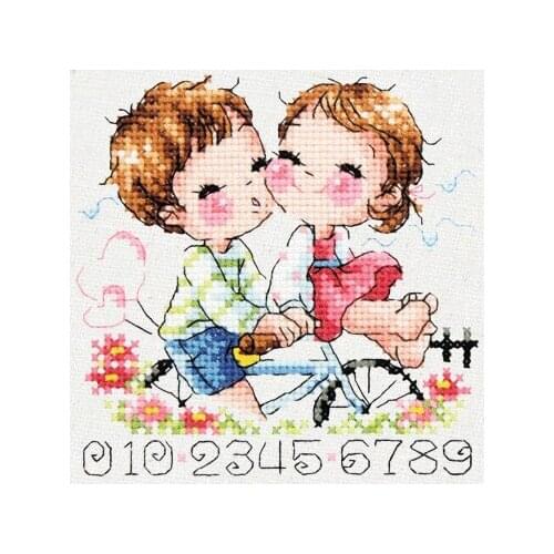 TOP Mini Cartoon Package Craft Stich Cross Stitch Cotton Fabric Needlework Embroidery Crafts Counted Cross-Stitching Kits