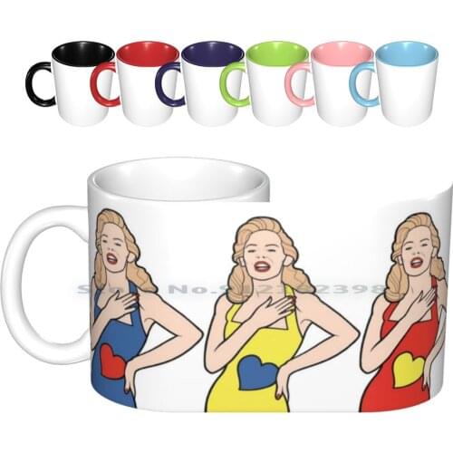 Hand On Your Heart Three Ceramic Mugs Coffee Cups Milk Tea Mug Gay Queer Pride Lgbtq Love Creative Trending Vintage Gift Bottle