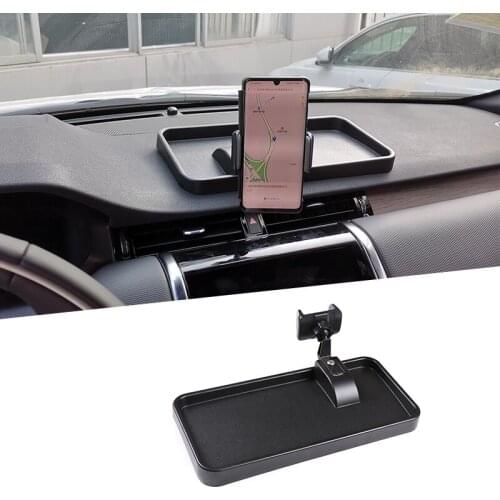 1pcs Black ABS Dashboard Center Console Mobile Phone Holder Bracket For Land Rover Discovery Sport L550 2020 Car Accessories