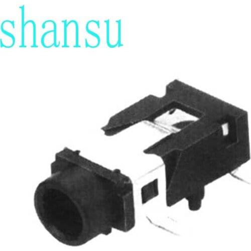 10pcs The power socket PJ-321A Audio socket SMD Aperture=3.5MM PJ321A 4 PIN two fixed foot Headphone socket