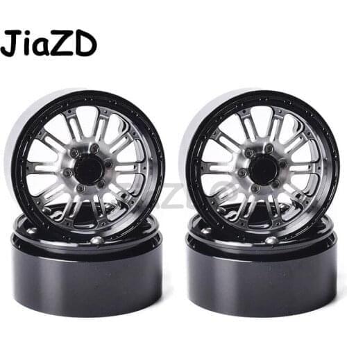 4PCS Metal Aluminium Alloy 2.2" Wheel Beadlock Rim for 1/10 RC Crawler Axial SCX10 RR10 Wraith 90056 D90 RC Car Accessories F05