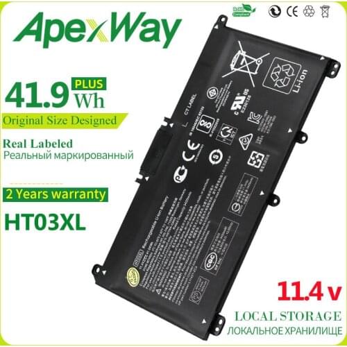 41.04Wh HT03XL HT03 New Laptop Battery for HP Pavilion 14-CE0001LA 14-CE0014TU Pavilion 14-CE0010CA HSTNN-LB8L L11421-421 TF03XL