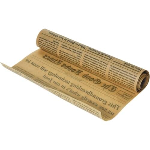Non Stick Baking Paper Newspaper Style Oil Proof Oilpaper for Oven Pastry Bread Baking Mat Heat Resistant