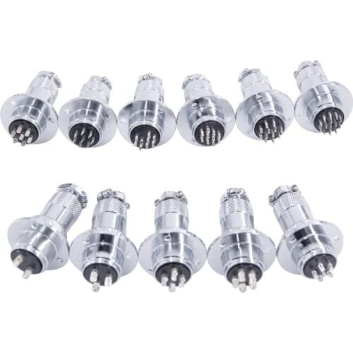 Aviation connector Diam20mm GX20F push-pull circular quick connector 2Pin3/4/5/6/7/8/9pin/10/12/14/15pin Male-Female plug