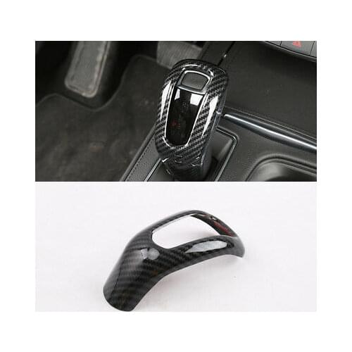 Car Accessories Carbon Fiber Gear Shift Knob Cover Trim For Cadillac XT4 18-20