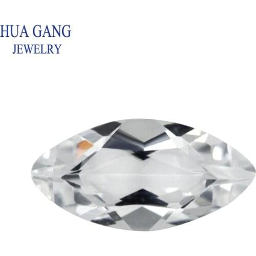 White Topaz Marquise Shape 2x4-5x10mm Loose Natural Topaz Stone Beads For Jewelry Making Free Shipping AAAAA