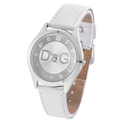 Men Women Watch New Luxury Brand DQG Unisex Casual Fashion Quartz Watches Women Leather Wristwatches montre Relogios reloj mujer