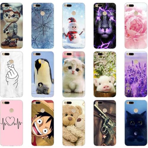 Case For Xiaomi Mi 5X Mi A1 Cover Soft TPU Silicone Cool Back Cover for Xiaomi Mi A1 Phone Case Cases Capas Fundas
