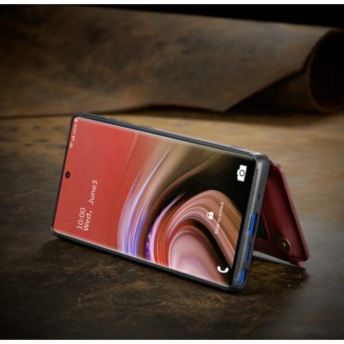 CaseMe Back Case For Samaung Note10 20 S10 Card Slot Zipper Leather Wallet for Galaxy A51 A71 S21 Ultra S20 S10Plus Stand Cover