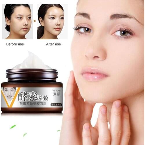 Enzyme Face Firming Cream Burning Fat Shaping V Face Lifting Tightening Brighten Skin Whitening Cream cremas faciales