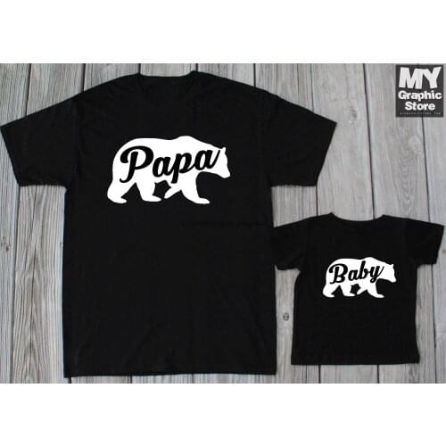 Papa Bear T Shirt Family Matching Tee Cute Christmas Matching t-shirts Gift Tee