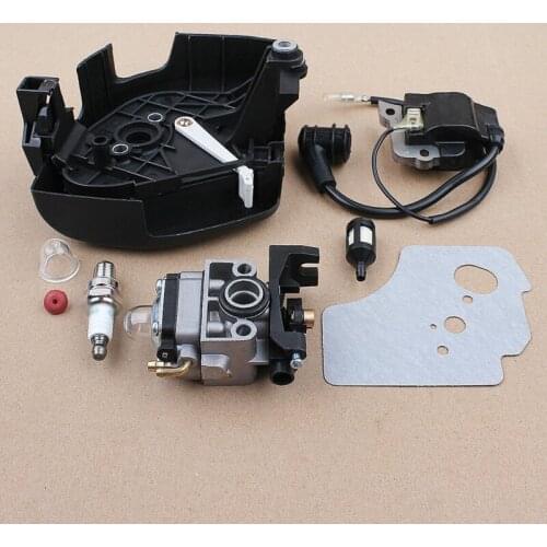 Carburetor Air Filter Cover Kit For Honda GX25 GX25N GX25NT HHT25S Engine Motor Trimmer Ignition Coil Spark Plug Ckeck Value