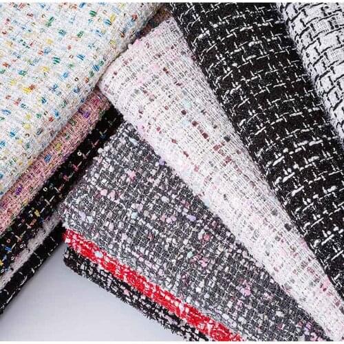 Fashion Wool Cashmere Weave Fancy Tweed Fabric For Women Coat Suit Dress Skirt Clothing Winter Cloth, By The Meter