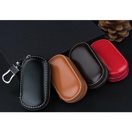 Men&Women Fashion Car Keys Bag Keys Chains Case Holder TOP PU Leather Luminous Key Wallet for Any Car Brands Dropshipping