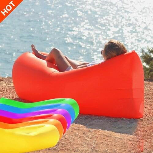 Inflatable Sofa Lazy Bag Camping 3 Season Ultralight Down Sleeping Bag Air Bed Sofa Lounger Trending Product Camping Application