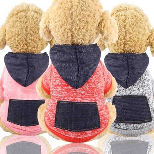 Dog Clothes for Small Dogs Soft Pet Dog Pocket Sweater Clothing for Dog Winter Chihuahua Clothes Classic Pet Outfit Accessories