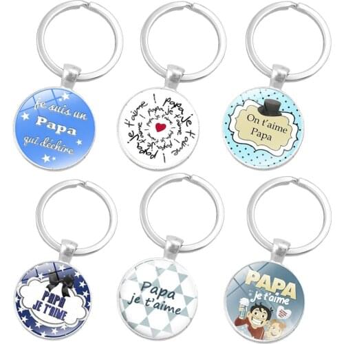 Fathers Day Gifts Keychain for Dad Father From Daughter Son Kids Wife for Dad Papa Stepfather Daddy Birthday Gifts