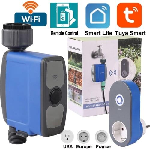 WIFI Connect Watering Timer waterproof Irrigation timer Soil Moisture Sensor Garden Irrigation Controller Smart Watering System