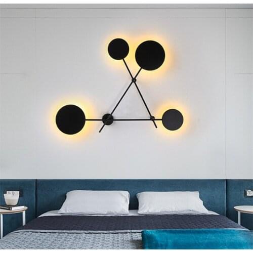 Postmodern Simple Led Wall Lamp Art Creative Studio stairs Bedroom Living Room cafe Clothing Store decoration lamp free shipping