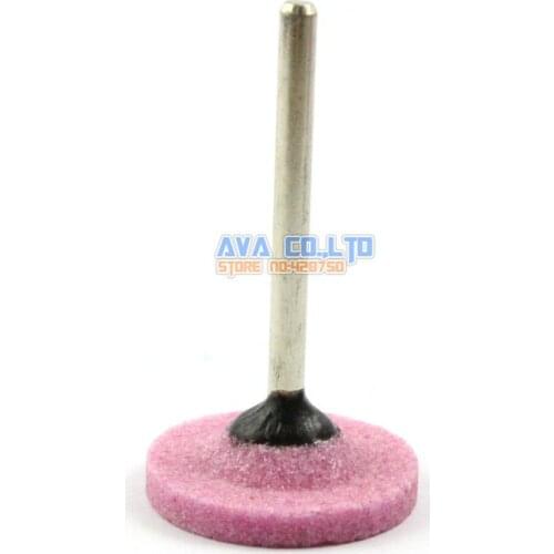20 Pieces 22x3mm Mounted Point Pink Aluminum Oxide Abrasive Grinding Stone Wheel 3mm Shank