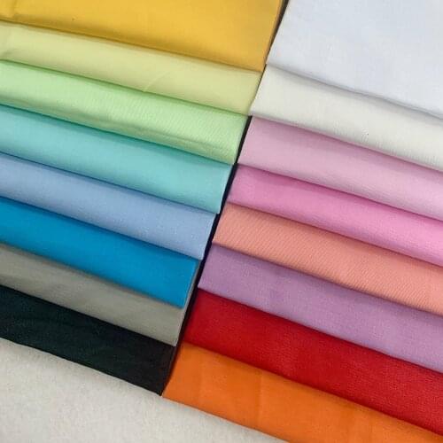 Twill Cotton Solid Color Colored Fabric Handmade DIY Cotton Doll Bjd Clothing Fabric High Count High Density Fabric 45x50cm