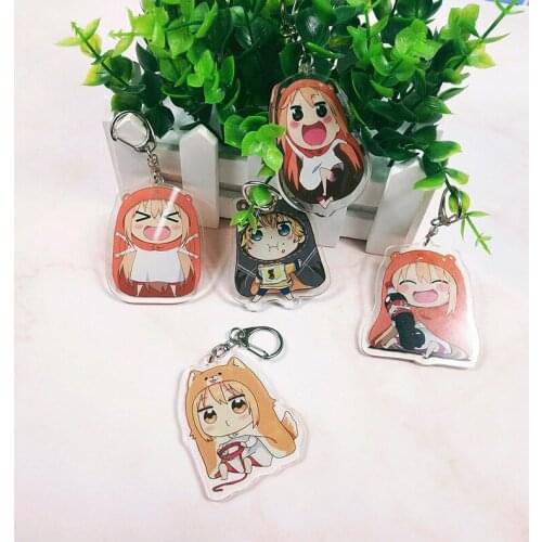 Super Cute Anime Himouto! Umaru-chan Acrylic key Chian chaveiro portachiavi Keyrings