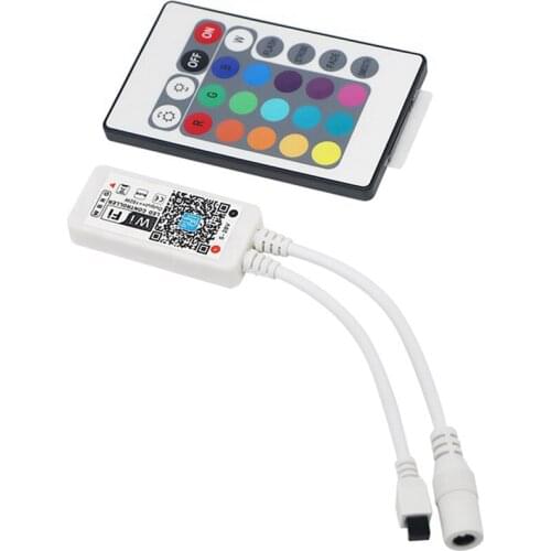 SZYOUMY LED Wifi 24 IR Key Remote Controller DC 5-28V Wifi Mini Light LED RGB Controller By Android IOS APP For SMD 3528 5050